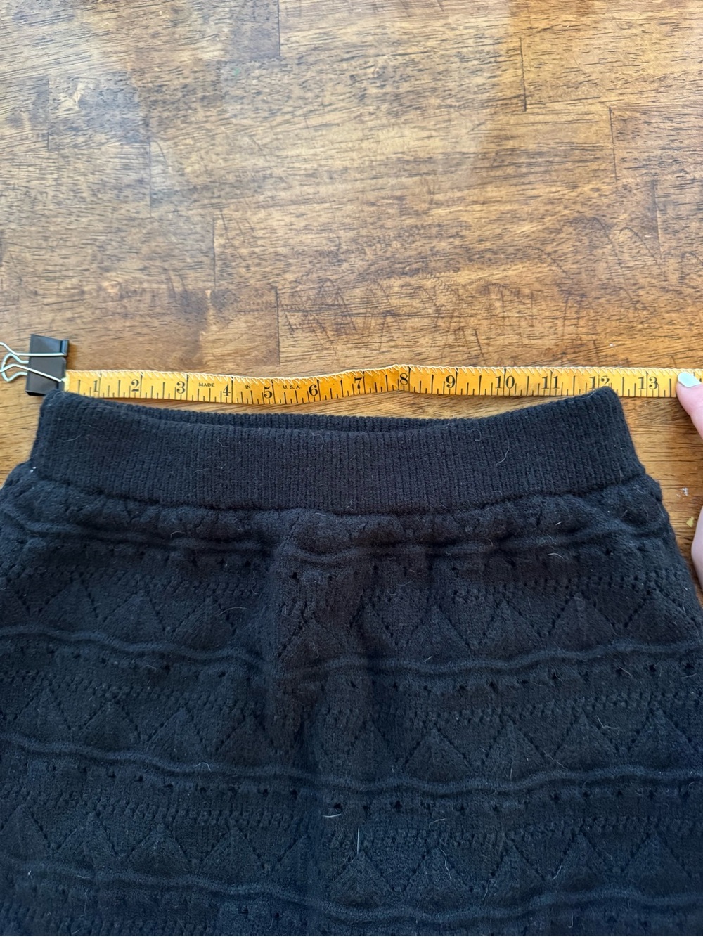 HALARA Black Scalloped Knit Mini Skirt - Picture 5 of 6